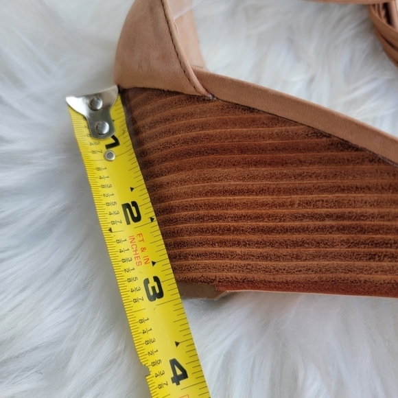 New Klub Nico Tan Strappy Wedge 10 - Picture 6 of 7